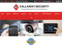Tablet Screenshot of callawaysecurity.com